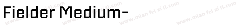 Fielder Medium字体转换